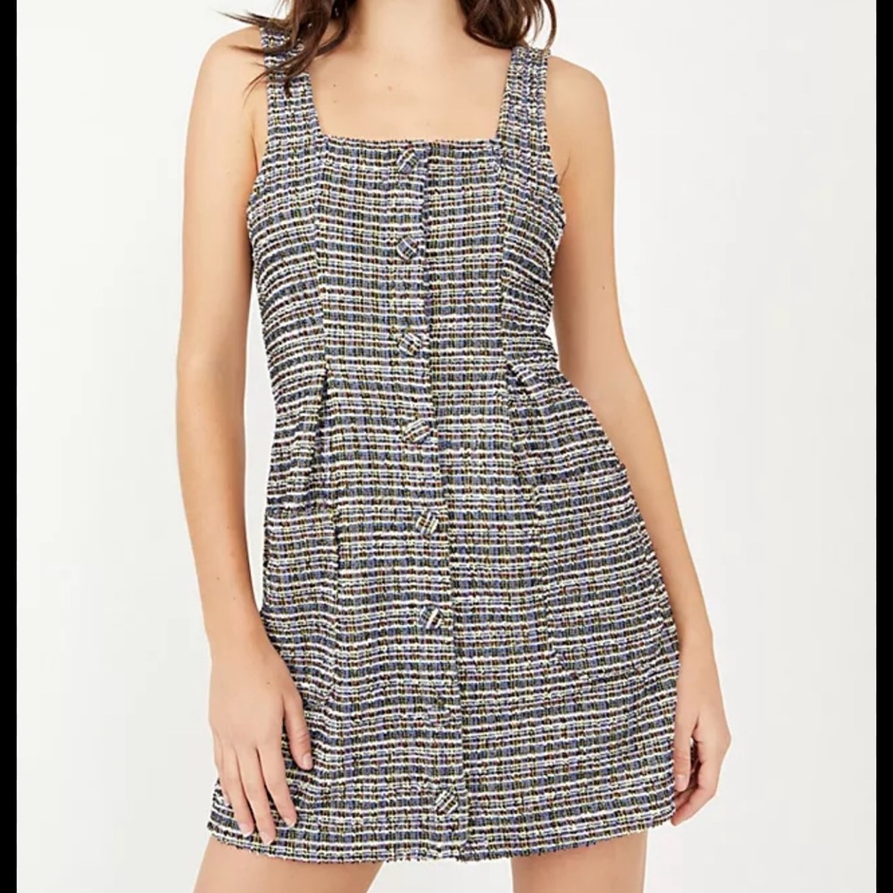 Maxx Mini Shift Dress Plaid Free People Medium